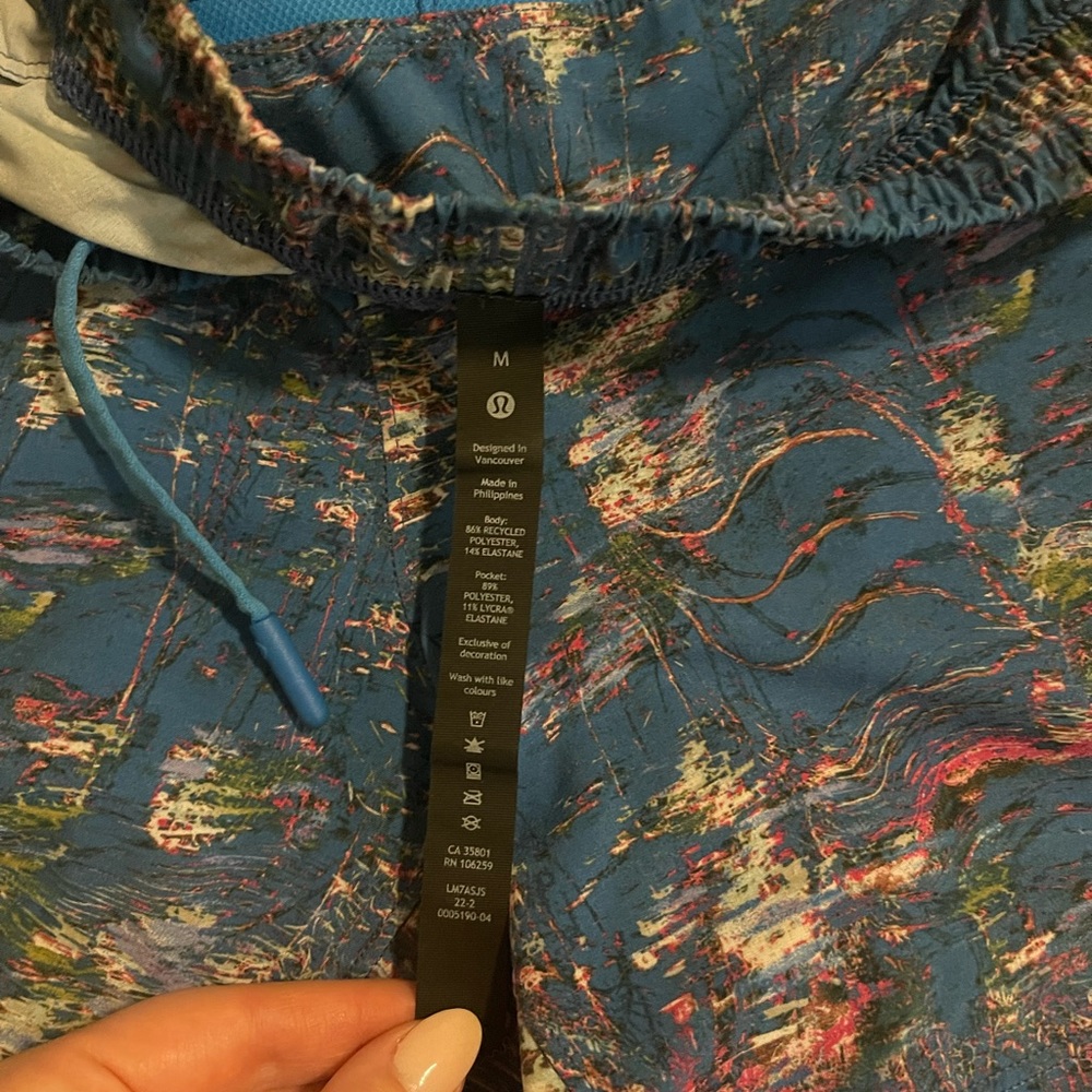 Lululemon men’s pace breaker short 5” linerless